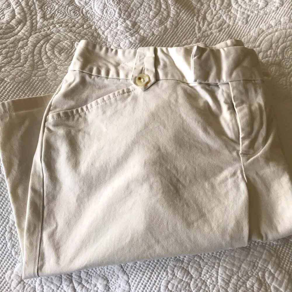 Cream chino shorts